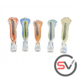 BLACK STRIPED ONE HITTER 3inch 5CT/PK